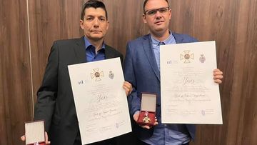 Orden Krsta Đorđa Stratimirovića profesorima Vasinu i Stojkovskom
