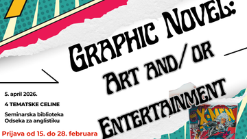 Бесплатна радионица за матуранте „Graphic Novel: Art and/or Entertainment?“