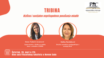 Трибина у организацији Педагошког центра: Ризична и социјално неприлагођена понашања младих