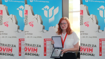 Prof. dr Bojana Dinić - prvi dobitnik nagrade "Konstantin Momirović