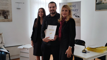 Doktorand Vladimir Papić dobitnik  nagrade „Dositejevo zlatno pero”
